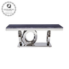 Italian Style Length 130cm Square Marble Coffee Table Stable Stainless Steel Frame Italian Style Length 130cm Square Marble Coffee Table Stable Stainless Steel Frame
