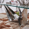 Height 18inch Glass Top Center Table Modern Stainless Steel Coffee Table Height 18inch Glass Top Center Table Modern Stainless Steel Coffee Table