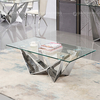 Height 18inch Glass Top Center Table Modern Stainless Steel Coffee Table Height 18inch Glass Top Center Table Modern Stainless Steel Coffee Table