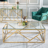 Rectangle 130x70x45cm SS Coffee Table Scratch Resistance Tempered Glass Top Rectangle 130x70x45cm SS Coffee Table Scratch Resistance Tempered Glass Top