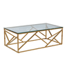 Rectangle 130x70x45cm SS Coffee Table Scratch Resistance Tempered Glass Top Rectangle 130x70x45cm SS Coffee Table Scratch Resistance Tempered Glass Top