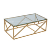Rectangle 130x70x45cm SS Coffee Table Scratch Resistance Tempered Glass Top Rectangle 130x70x45cm SS Coffee Table Scratch Resistance Tempered Glass Top