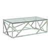 Rectangle 130x70x45cm SS Coffee Table Scratch Resistance Tempered Glass Top Rectangle 130x70x45cm SS Coffee Table Scratch Resistance Tempered Glass Top