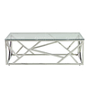 Rectangle 130x70x45cm SS Coffee Table Scratch Resistance Tempered Glass Top Rectangle 130x70x45cm SS Coffee Table Scratch Resistance Tempered Glass Top