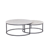 Round Marble 99kg SS Coffee Table Dia 95cm X Height 40cm Modern Furniture