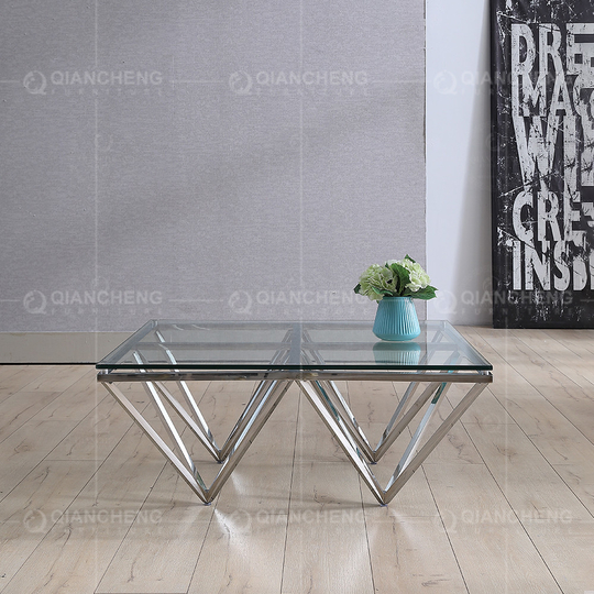 Luxury 0.5m3 SS Coffee Table 100x100x40cm High Temperature Resistance
