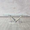 Light 50kg SS Coffee Table With Tempered Glass Top Rectangle Shape