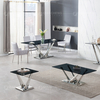 Light 50kg SS Coffee Table With Tempered Glass Top Rectangle Shape