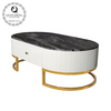 Metal Frame Marble Living Room Table With MDF Cabinet 130x70x44cm Metal Frame Marble Living Room Table With MDF Cabinet 130x70x44cm