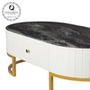 Metal Frame Marble Living Room Table With MDF Cabinet 130x70x44cm Metal Frame Marble Living Room Table With MDF Cabinet 130x70x44cm