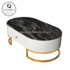 Metal Frame Marble Living Room Table With MDF Cabinet 130x70x44cm Metal Frame Marble Living Room Table With MDF Cabinet 130x70x44cm