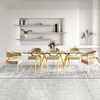 Apartment 201 SS Steel Furniture Glass Dining Table Apartment 201 SS Steel Furniture Glass Dining Table