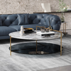 Round SS Coffee Table Sets Hotel Center Home Living Room Furniture