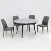 Round 105kg Extendable Dining Room Table Sets Sintered Stone Dining Table Round 105kg Extendable Dining Room Table Sets Sintered Stone Dining Table