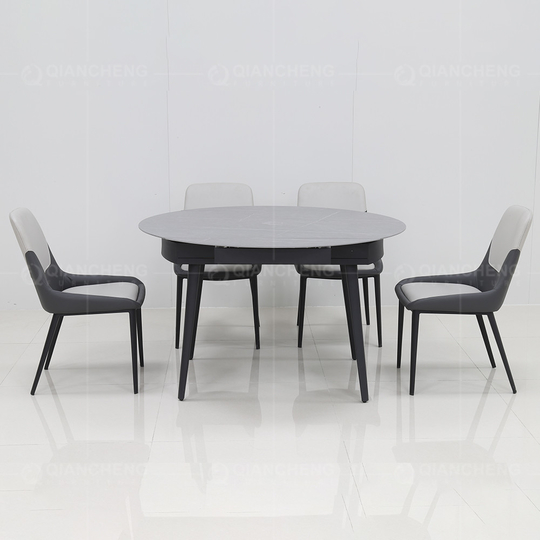 OEM 110kg Home Furniture Dining Room Tables Four Seater Extendable Dining Table