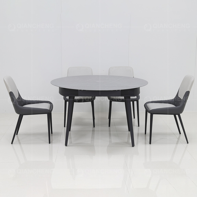 OEM 110kg Home Furniture Dining Room Tables Four Seater Extendable Dining Table