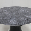 Black Round 100kg Metal Leg Furniture Sintered Stone Extension Dining Table